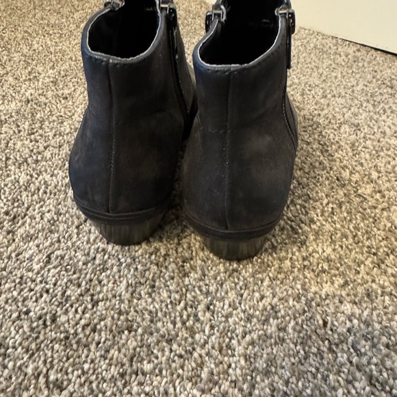 Ecco Women’s Booties 7.5 Zip Sides Black Bass Naya  Zip Sides - Picture 2 of 9